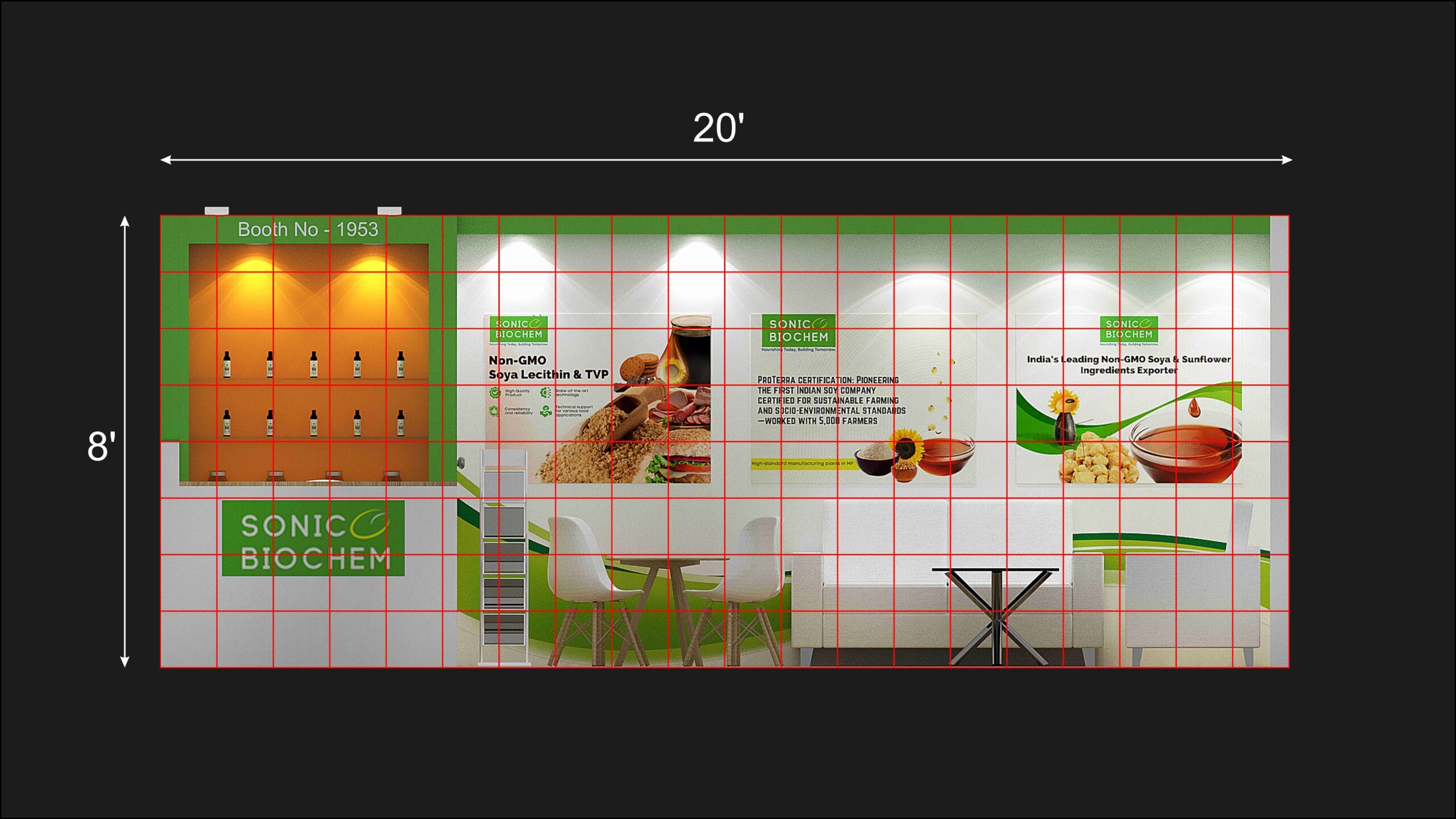 10x20 Trade show booth display ideas