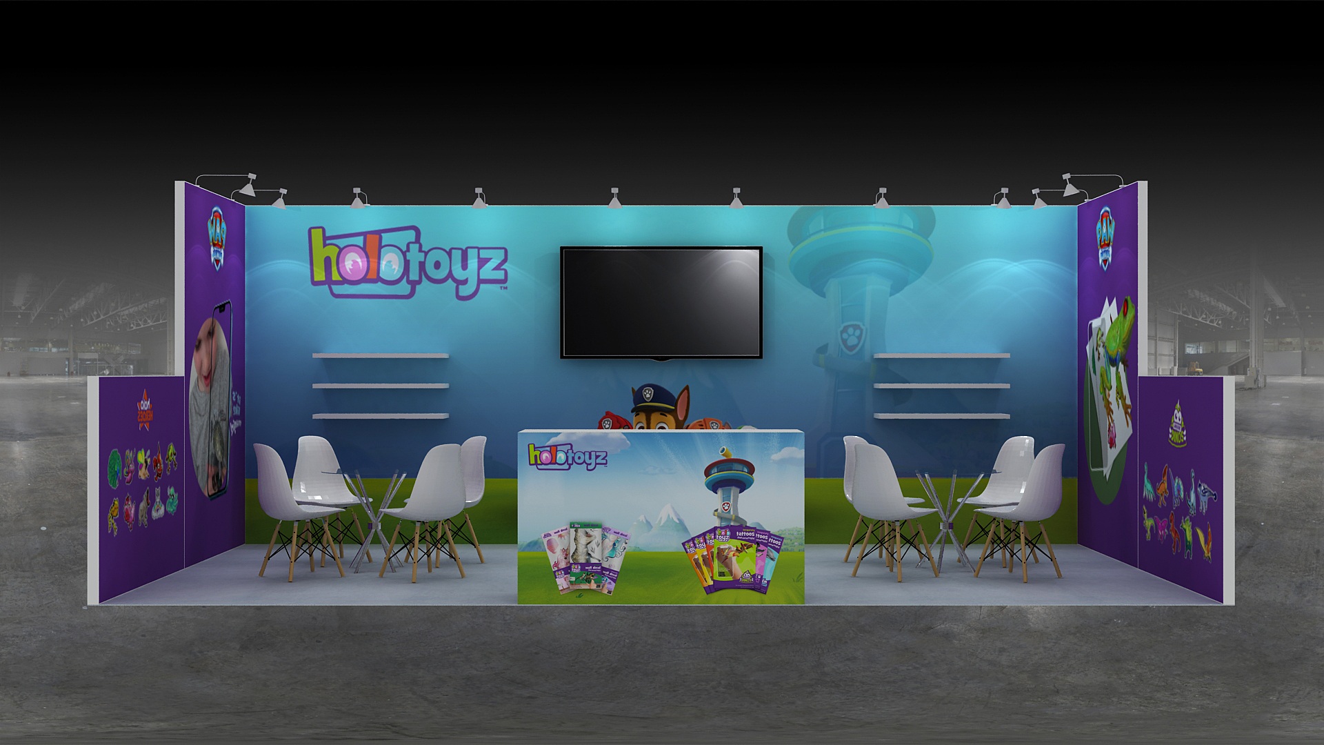 20x10 Trade show booth 01